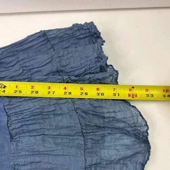 Blue Sleeveless Ruffle Dress - Picture 4 of 5